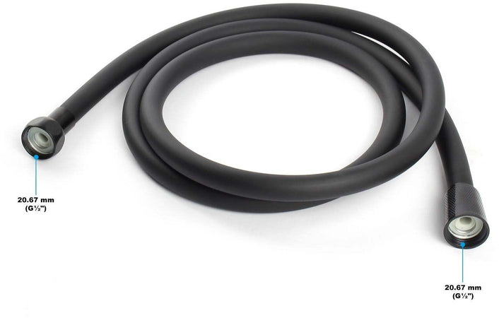 Set doccia nero opaco doccetta e flessibile doccia
