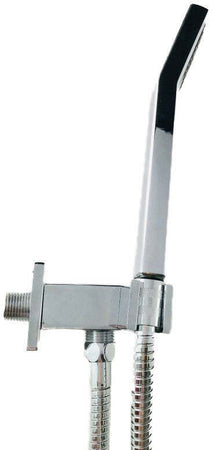 Set doccia quadrato completo con supporto con presa acqua