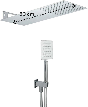 Set doccia quadrato moderno completo
