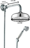 Set doccia vintage con deviatore a pressione