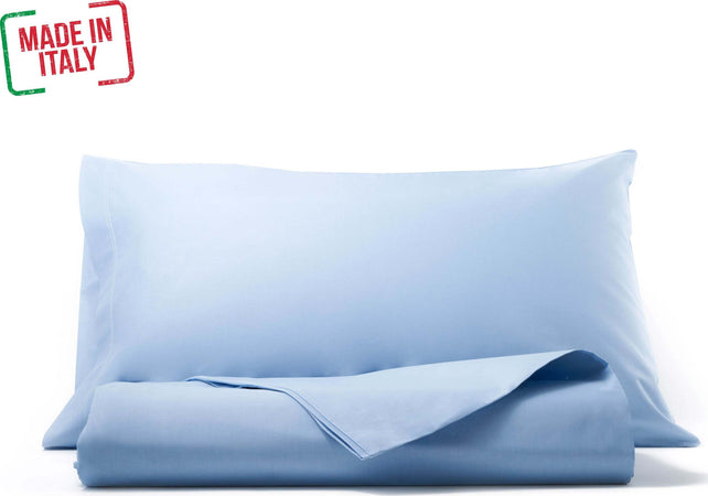 Set Federa E Sacco Copripiumino Parure Copripiumino in Puro Cotone Organico Azzurro 100% Made in Italy Diverse Misure per Letto Matrimoniale E Singolo Casa e cucina/Tessili per la casa/Biancheria da letto/Copripiumini e set da letto/Copripiumini Smartdecohome - Sesto San Giovanni, Commerciovirtuoso.it