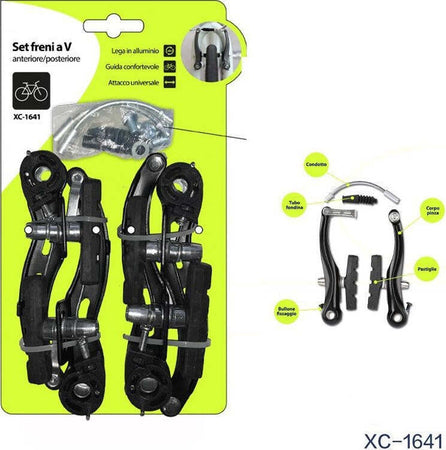 Set Freni A V Anteriore Posteriore In Lega Di Alluminio Pinza Freno Bici Xc-1641 Sport e Tempo Libero > Ciclismo > Ricambi per Bici > Sport Trade Shop italia - Napoli, Commerciovirtuoso.it