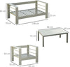 Set-giardino-4-pezzi-con-Divanetto-2-Poltrone-e-Tavolino-con-Cuscini-Sfoderabili-Oro-84G-148V00GD