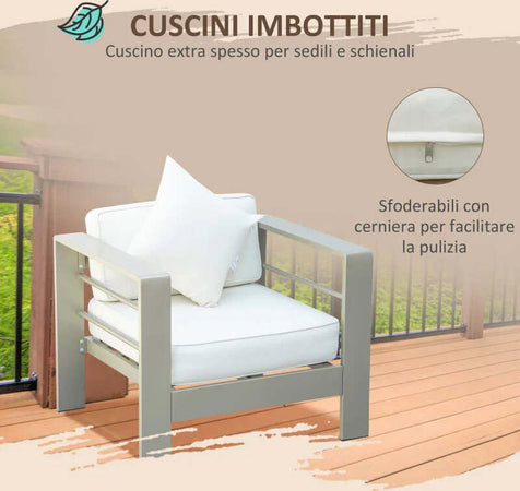 Set-giardino-4-pezzi-con-Divanetto-2-Poltrone-e-Tavolino-con-Cuscini-Sfoderabili-Oro-84G-148V00GD