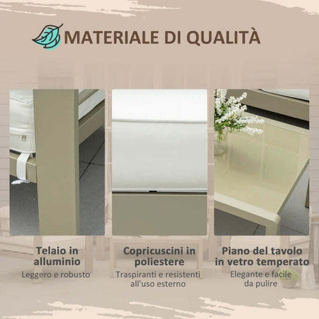 Set-giardino-4-pezzi-con-Divanetto-2-Poltrone-e-Tavolino-con-Cuscini-Sfoderabili-Oro-84G-148V00GD