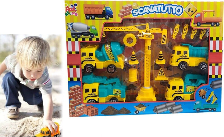Set Gioco Scavatutto Per Bambini Mini Gru +3 Anni Playset Modellini Accessori Giochi e giocattoli/Veicoli/Macchine e camion/Veicoli da cantiere Trade Shop italia - Napoli, Commerciovirtuoso.it