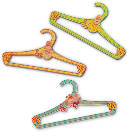 Set Grucce In Legno Per Bambini - Verde, Azzurra E Gialla Dida