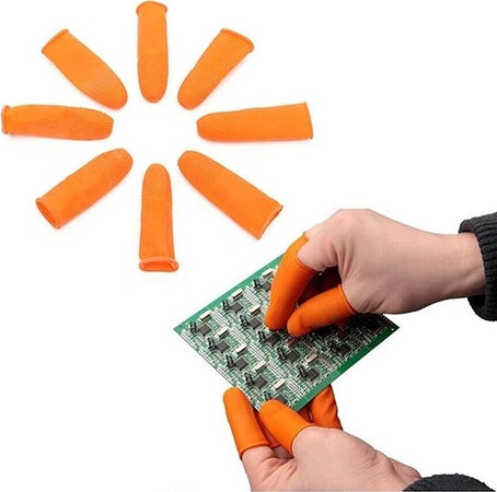 12 GUANTI PER DITA IN GOMMA CON PARTICELLE ANTISCIVOLO GIARDINAGGIO ELETTRONICA Fai da te/Sicurezza e protezione/Attrezzature per sicurezza sul lavoro/Guanti/Guanti da lavoro Trade Shop italia - Napoli, Commerciovirtuoso.it
