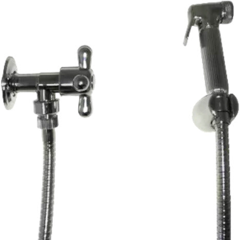 Set idroscopino doccetta bidet vintage epoca flessibile 120 cm