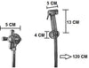 Set idroscopino doccetta bidet vintage epoca flessibile 120 cm