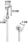 Set idroscopino wc completo di rubinetto d'arresto
