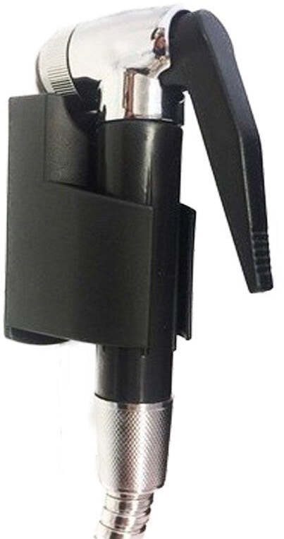 Set Idroscopino wc Nero Doccetta Supporto E Flessibile