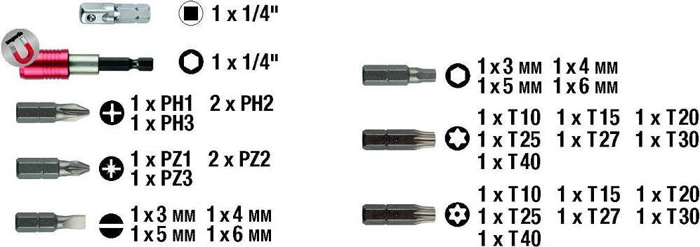 Set Inserti Bit A 6 Punte Torx Per Trapano Avvitatore Con Cassetta In Plastica Fai da te/Utensili elettrici e a mano/Accessori per utensili elettrici/Set punte per trapani Trade Shop italia - Napoli, Commerciovirtuoso.it