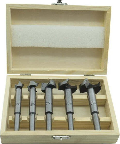 Set-Kit-5-Frese-Fresa-Punte-Per-Pantografo-Verticale-Legno-8mm-16/20/22/25/35