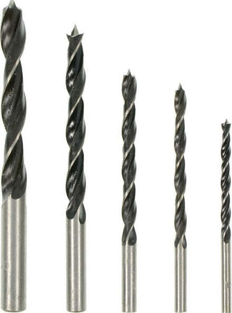 Set-Kit-5-Pezzi-Punte-Punta-Per-Trapano-Foratura-Fori-Su-Ferro-4-5-6-7-8-Mm