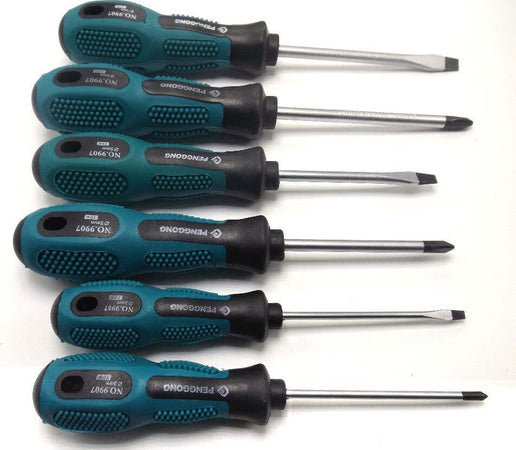 SET KIT 7 CACCIAVITI CACCIAVITE CON MANICO ERGONOMICO PUNTA A STELLA A TAGLIO Fai da te/Utensili elettrici e a mano/Utensili a mano/Cacciaviti/Set cacciaviti Trade Shop italia - Napoli, Commerciovirtuoso.it