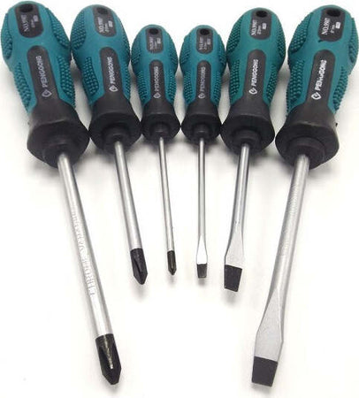 Set-Kit-7-Cacciaviti-Cacciavite-Con-Manico-Ergonomico-Punta-A-Stella-A-Taglio