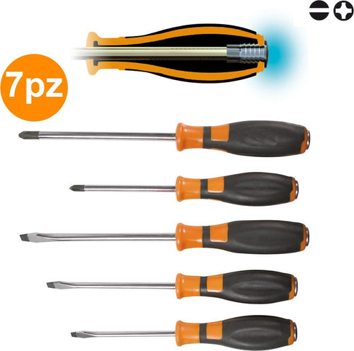 SET KIT 7 CACCIAVITI CACCIAVITE IMPATTO BATTENTE TAGLIO CROCE CROMO VANADIO Fai da te/Utensili elettrici e a mano/Utensili a mano/Cacciaviti/Set cacciaviti Trade Shop italia - Napoli, Commerciovirtuoso.it