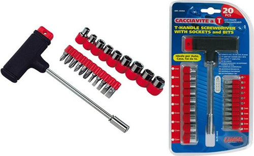 SET KIT CACCIAVITI INSERTI INTERCAMBIABILI CON MANICO A T 21PCS 21 PEZZI Fai da te/Utensili elettrici e a mano/Utensili a mano/Cacciaviti/Set cacciaviti Trade Shop italia - Napoli, Commerciovirtuoso.it