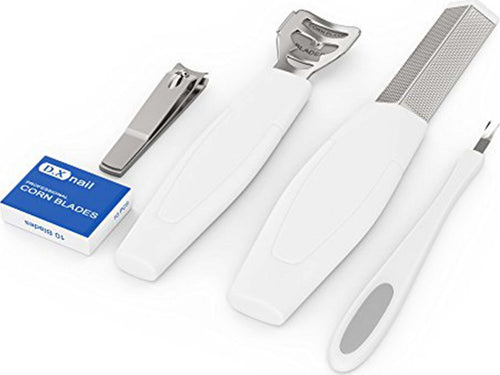SET KIT PER PEDICURE 4 IN 1 LIMA ABRASIVA RIMUOVI CALLI RASPA CREDO TAGLIAUNGHIE Bellezza/Manicure e pedicure/Decorazioni per unghie/Attrezzatura per Nail Art/Kit di decorazione Trade Shop italia - Napoli, Commerciovirtuoso.it