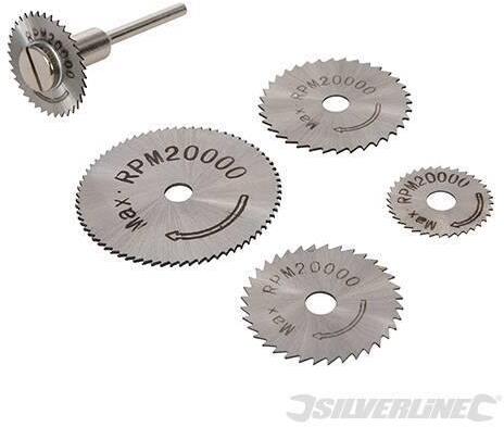 Set lame circolari per sega HSS Silverline 6 pezzi