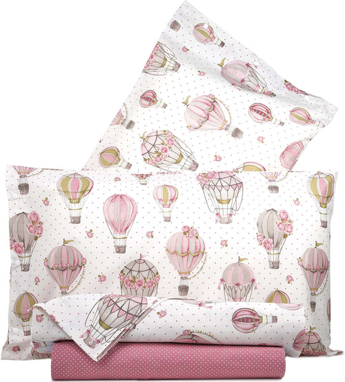 Set Lenzuola Completo Letto Lenzuola 100% Cotone Made in Italy Mongolfiere Rosa Diverse Misure per Letto Matrimoniale, Singolo, Una Piazza E Mezza Casa e cucina/Tessili per la casa/Biancheria da letto/Lenzuola e federe/Set di lenzuola e federe Smartdecohome - Sesto San Giovanni, Commerciovirtuoso.it