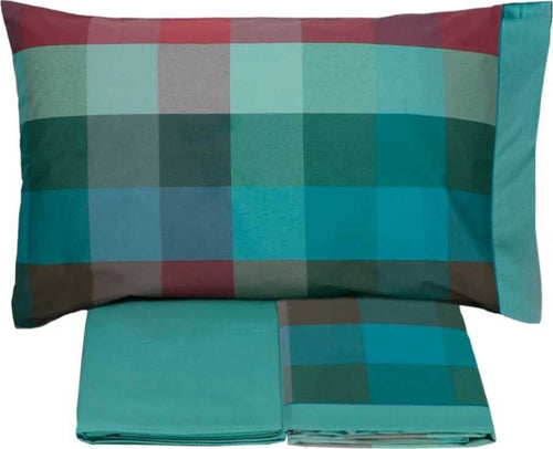Set-Lenzuola-Giovanile-Completo-Lenzuola-1-Piazza-E-Mezza-Wilson-Multicolore-Set-Di-Lenzuola-E-Federa-In-Cotone-100%-Certificato-Oeko-Tex