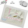 Set-Lenzuola-Neonato-con-Macramè-per-Culla-It's-a-Girl
