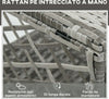 Set-Lettino-Prendisole-e-Tavolino-in-Rattan-PE,-Sdraio-da-Giardino-Regolabile-su-5-Posizioni-e-Tavolino-a-2-Ripiani,-Bianco-Crema-862-054GY