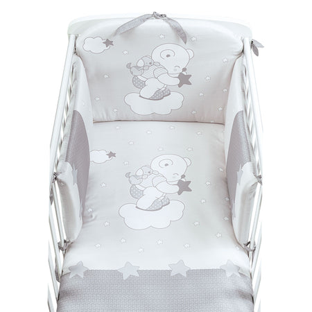 Set Piumetto Letto 3 pz. stampato Picci Mambo Grigio