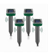 Set Luci Solari Quadrato Impermeabile Con Repellente Ad Ultrasuoni Per Parassiti