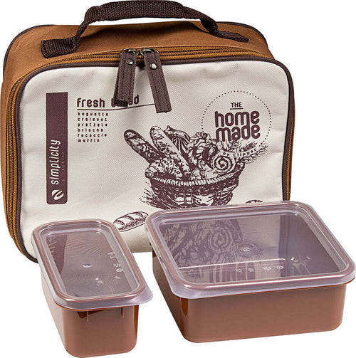 Set-Lunch-Box-2-Contenitori-Cibo-Alimenti-Porta-Vivande-Pranzo-+-Borsa-Ufficio