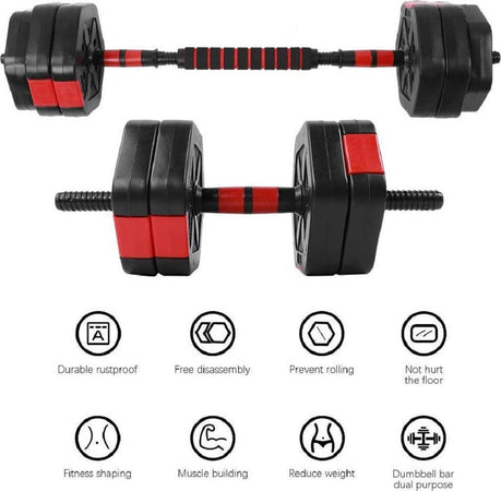 Set Manubri Bilanciere Con Biella Regolabili 30 Kg Allenamento Corpo Palestra Casa Sport e tempo libero/Fitness e palestra/Potenziamento muscolare/Pesi e accessori/Manubri Trade Shop italia - Napoli, Commerciovirtuoso.it