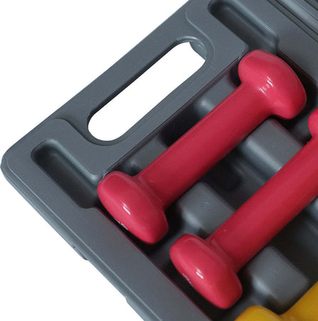 Set-Manubri-Palestra-con-Valigetta-2x0.5kg+2x1kg+2x1.5kg-Pesi-per-Sport-Fitness
