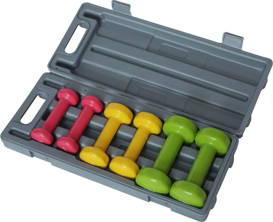 Set-Manubri-Palestra-con-Valigetta-2x0.5kg+2x1kg+2x1.5kg-Pesi-per-Sport-Fitness