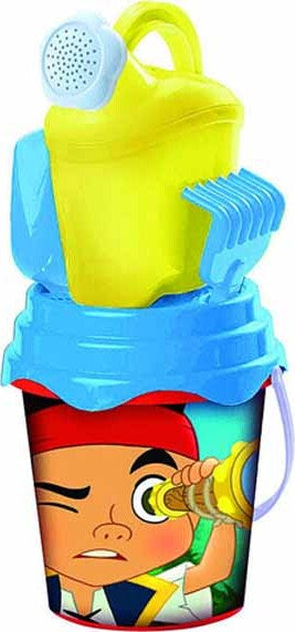 Set-mare-Jake-il-Pirata-secchiello-17-cm-attrezzi-annaffiatoio-spiaggia-bambino