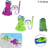 Set-Maschera-Boccaglio-Pinne-Snorkeling-Freestyle-7-14-Anni-Piscina-Mare-25019