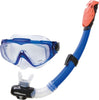 Set-Maschera-In-Vetro-Con-Boccaio-Per-Immersioni-Snorkeling-Sub-Mare-Piscina-Blu