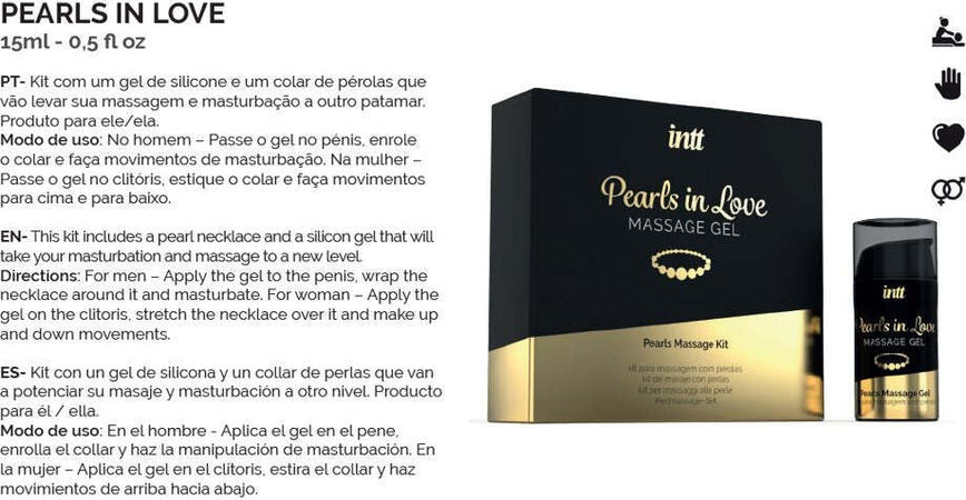 Set Massaggio Erotico Intt Pearls in Love Set Massage Gel da Massaggio e Collana di Perle 15 ml Salute e cura della persona/Benessere/Massaggi e relax/Creme lozioni e oli per massaggi/Oli Kondorama - Martinsicuro, Commerciovirtuoso.it