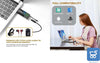 Set Microfono wireless headset Mic Microfono a clip con Ricevitore e Trasmettitore Wireless per Riprese video Registrazioni