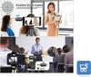 Set Microfono wireless headset Mic Microfono a clip con Ricevitore e Trasmettitore Wireless per Riprese video Registrazioni