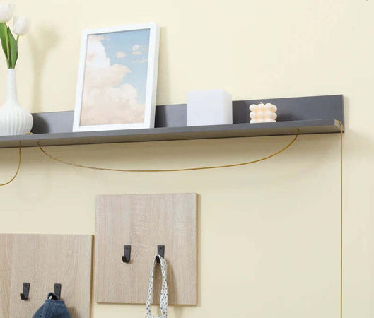 Set-Mobile-da-Ingresso-con-Attaccapanni,-Scarpiera-con-Panca-e-Scaffale,-Grigio-e-Naturale-GY6837-255CGGY6