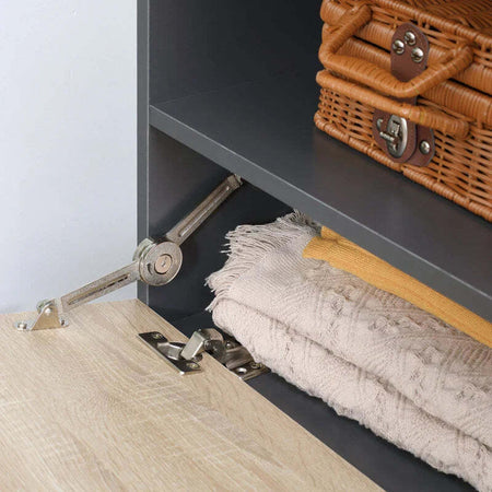 Set-Mobile-da-Ingresso-con-Attaccapanni,-Scarpiera-con-Panca-e-Scaffale,-Grigio-e-Naturale-GY6837-255CGGY6