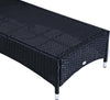 Set-Mobili-da-Giardino-2-Sedie-a-Sdraio-e-Tavolino-3pz-Lettino-Prendisole-Rotelle-Reclinabile-Rattan-Nero-862-011BK