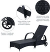 Set-Mobili-da-Giardino-2-Sedie-a-Sdraio-e-Tavolino-3pz-Lettino-Prendisole-Rotelle-Reclinabile-Rattan-Nero-862-011BK