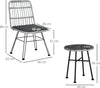 Set-Mobili-da-Giardino-3-Pezzi-con-Tavolino-e-Sedie-in-Rattan-PE,-Poilestere-e-Acciaio-per-Esterni,-Grigio-863-087GY