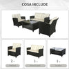 Set-Mobili-da-Giardino-4-Pezzi-in-Rattan-PE-e-Tavolino,-Divano-e-Poltrone-Imbottiti-Nero-e-Beige-124x68x76cm-860-117CW