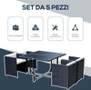 Set-Mobili-da-Giardino-5pz-Set-Tavolo-da-Pranzo-con-4-Sedie-con-Cuscini-Combinabili-a-Rettangolo,-Nero,-109x109x72-cm-863-008