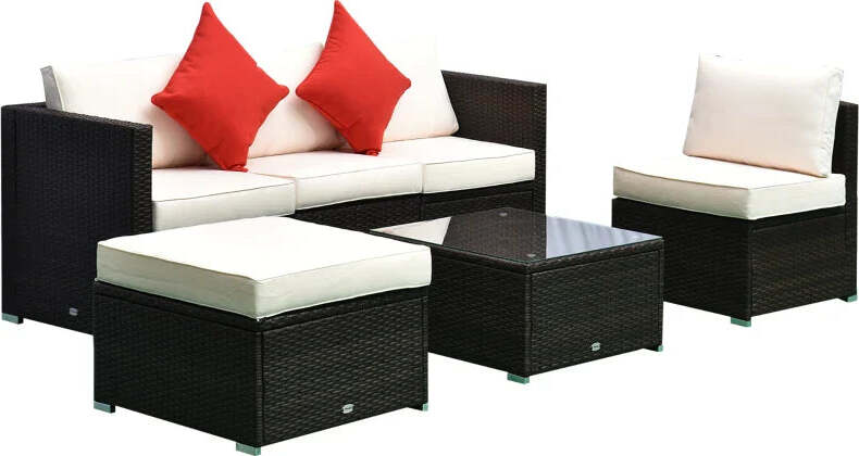 Set-Mobili-da-Giardino-in-Rattan-PE-4-Poltrone-1-Pouf-1-Tavolino-in-Vetro-Temperato-2-Cuscini-01-0319