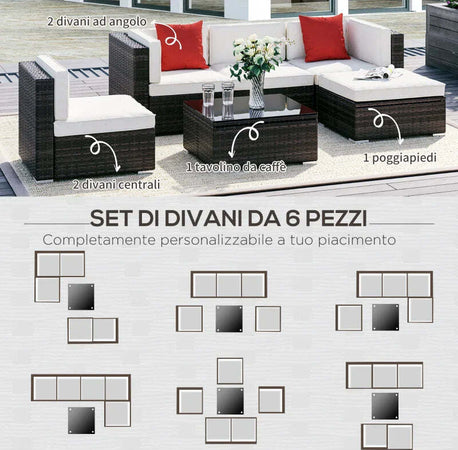 Set-Mobili-da-Giardino-in-Rattan-PE-4-Poltrone-1-Pouf-1-Tavolino-in-Vetro-Temperato-2-Cuscini-01-0319